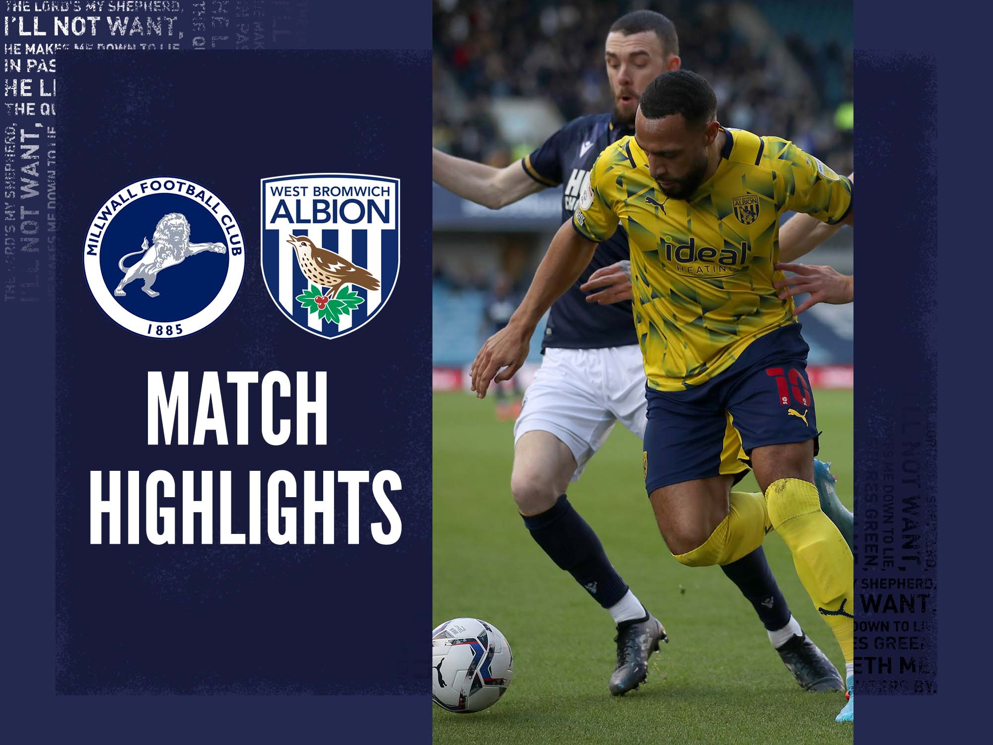 Millwall v Albion match highlights West Bromwich Albion